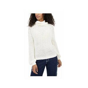 NWT Planet Gold Juniors Large White Knit‎ Turtlenec